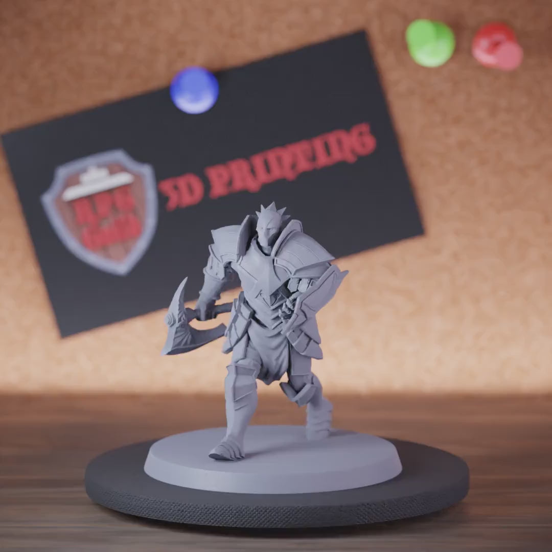 Paladin 5e | DnD Bastion Paladin Defender Battleaxe Miniature
