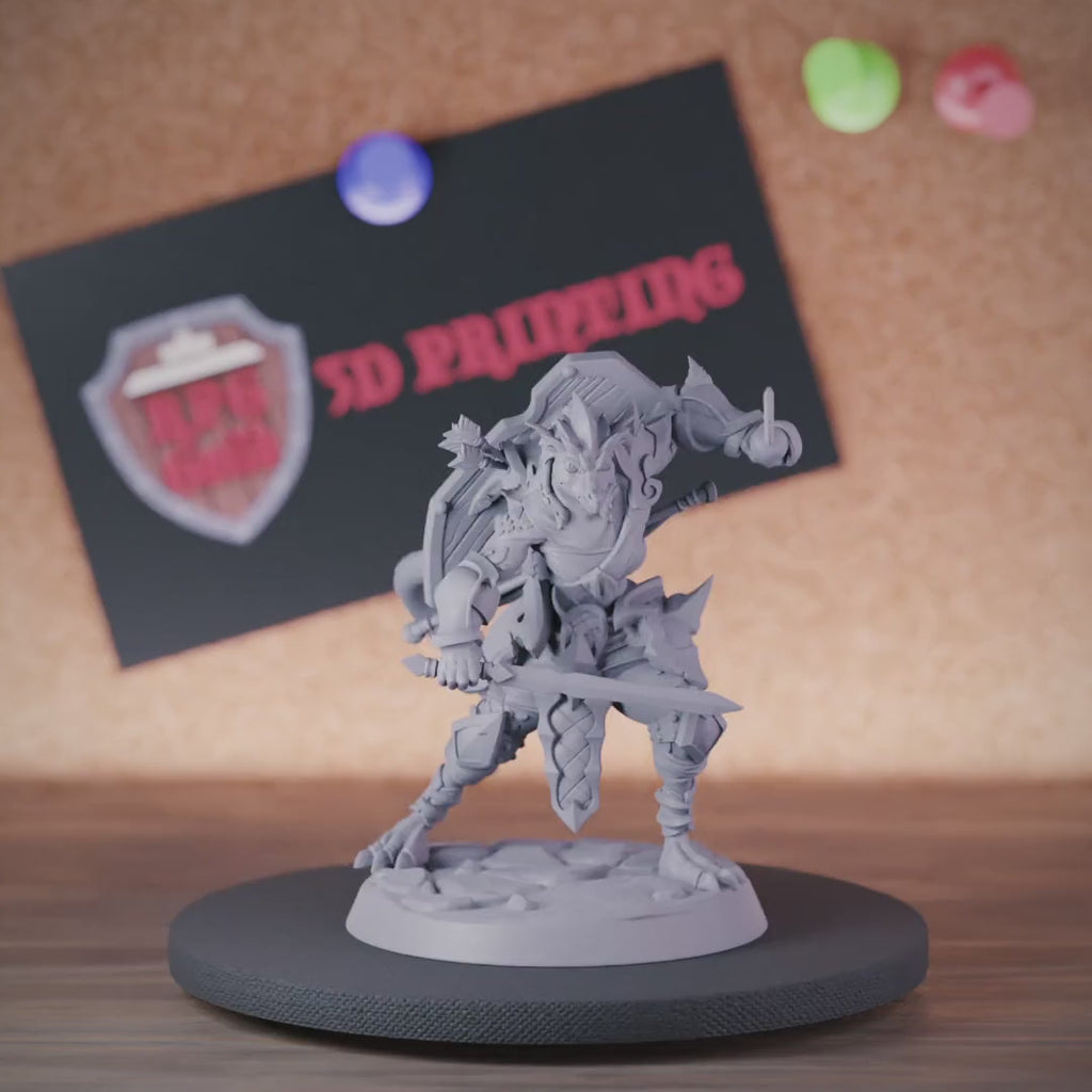 Kobold 5e | DnD Female Kobold Champion Miniature