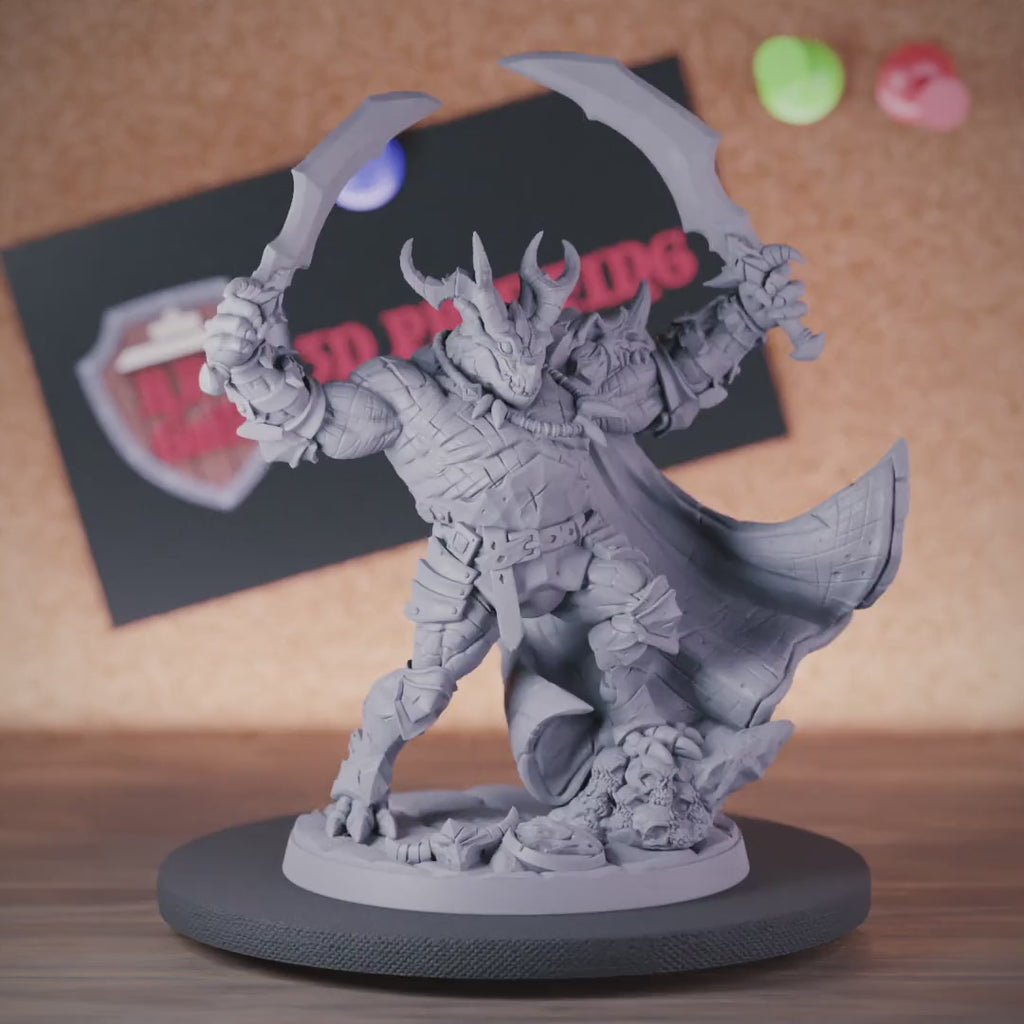 Dragonborn 5e | DnD Dragonborn Fighter Champion Miniature