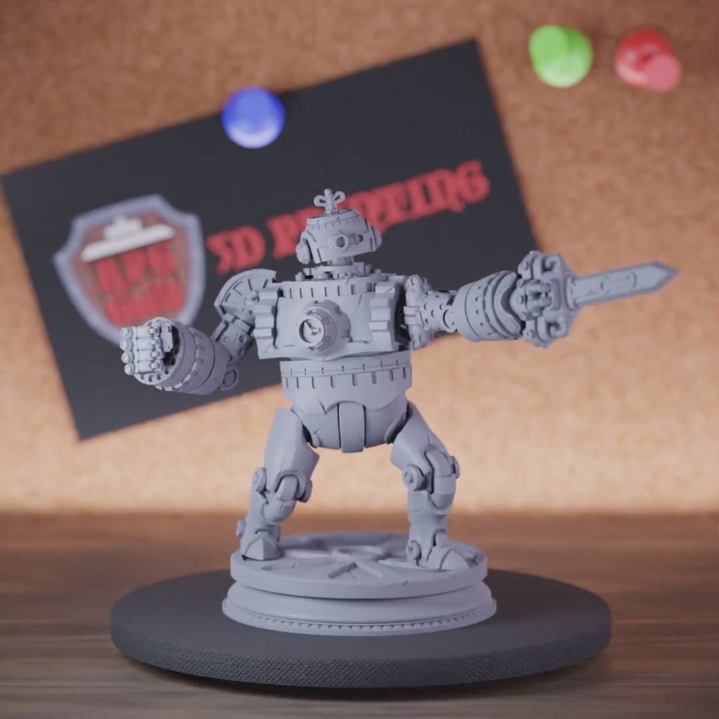 Construct 5e | DnD Clockwork Magical Robot Miniature