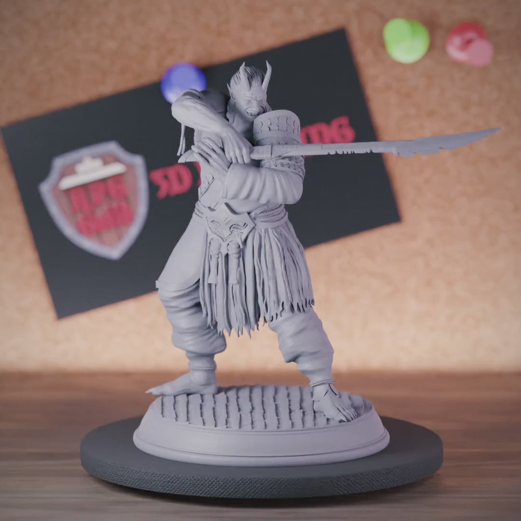 Demon 5e | DnD Devil Samurai Katana Miniature