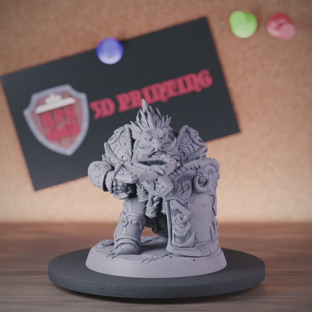 Zwerg 5e | DnD Zwergenkämpfer-Schütze Miniatur 