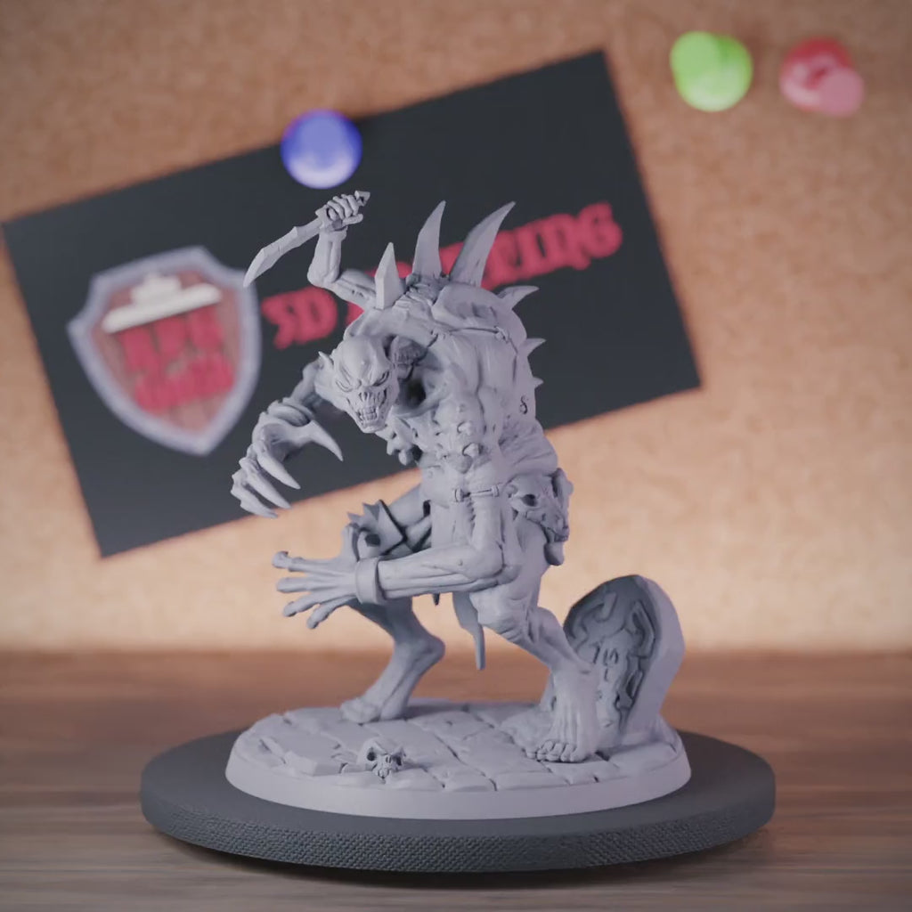 Ghoul 5e | DnD Ghoul Genähte Abscheulichkeit Miniatur 