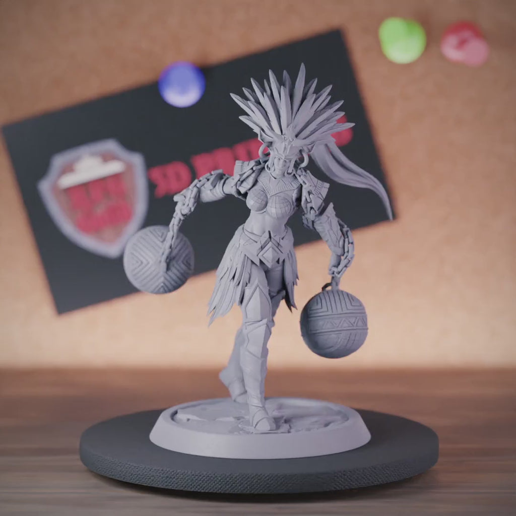Kriegerin 5e | DnD Weibliche menschliche Amazone General Miniatur 