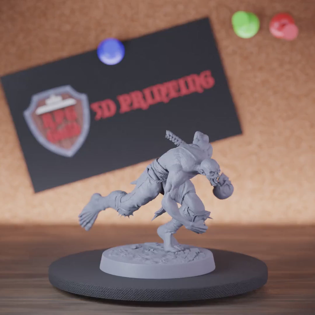 Ghoul 5e | DnD Savage Ghoul Heavy Attack Miniature