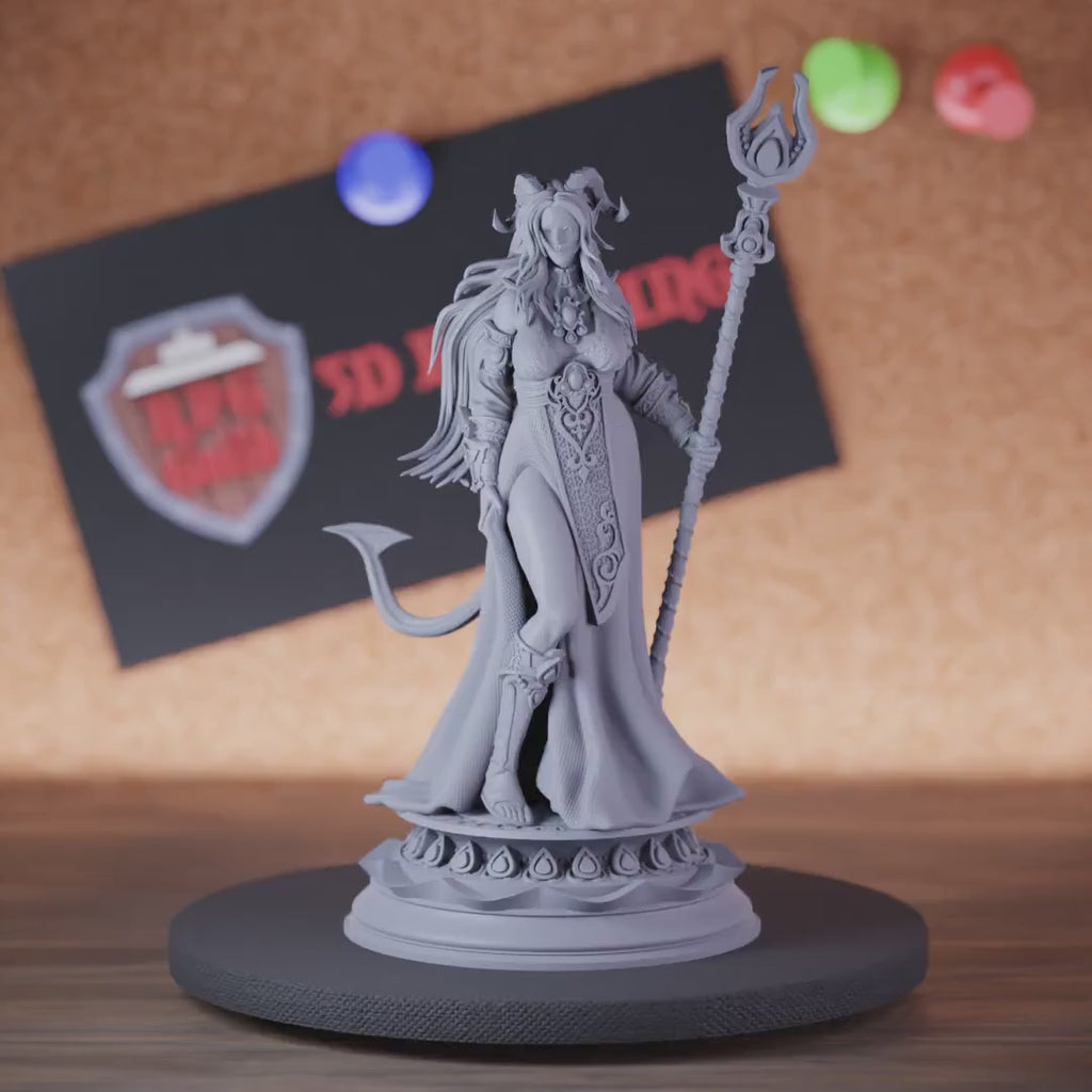 Tiefling 5e | DnD Female Tiefling Sorcerer Miniature