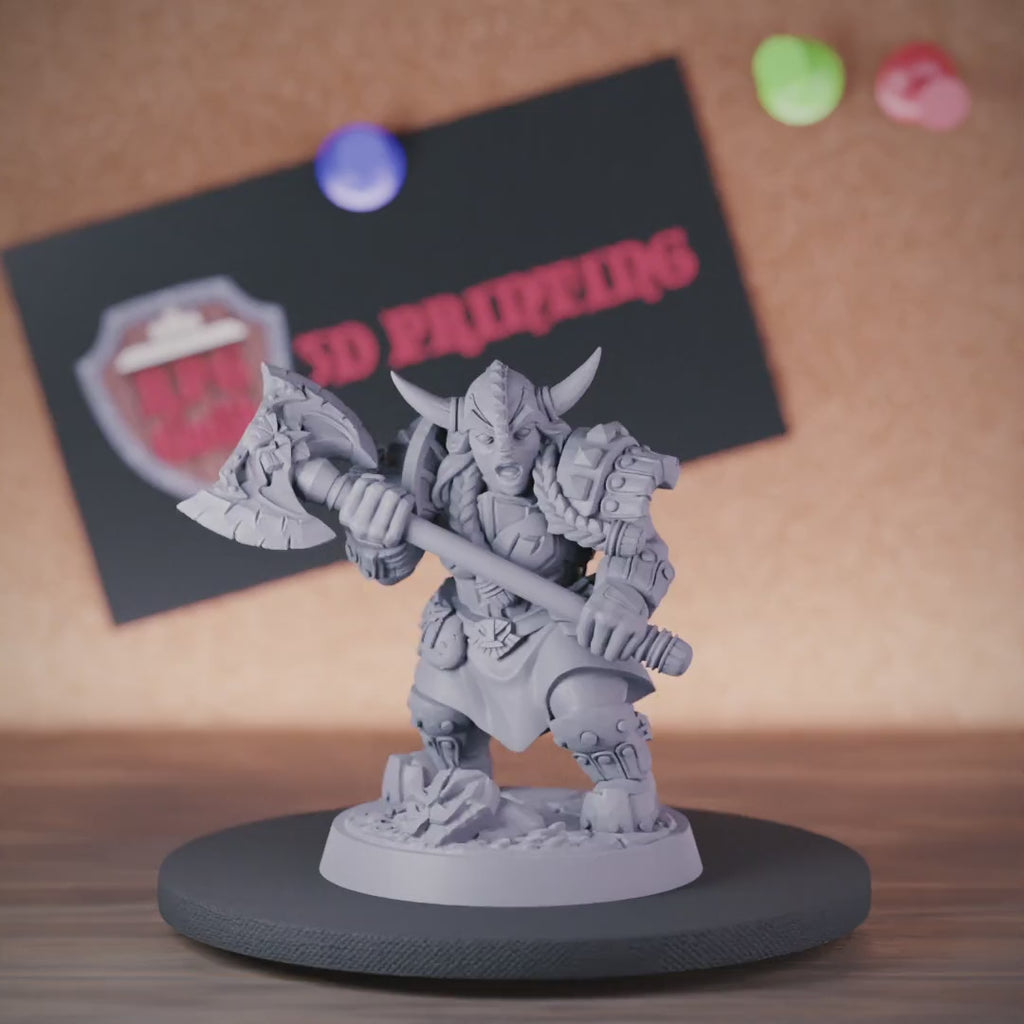 Zwerg 5e | DnD Zwergenkämpfer-Kampfmeister-Champion-Miniatur 