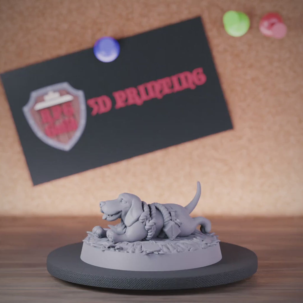 Companion 5e | DnD Beagle Cute Dog Adventurer Miniature