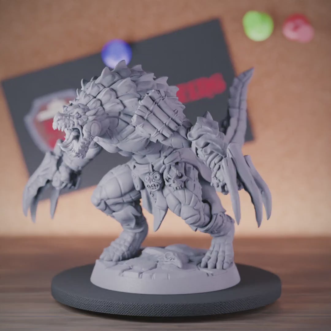 Lizardfolk 5e | DnD Lizardfolk Brute Colossus Miniature