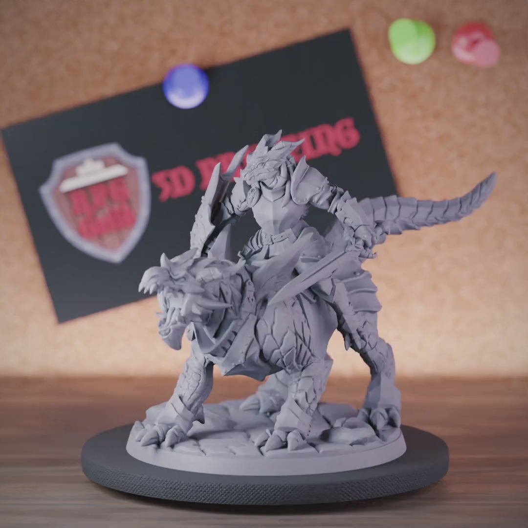 Dragonborn 5e | DnD Dragon Whelp Rider Miniature