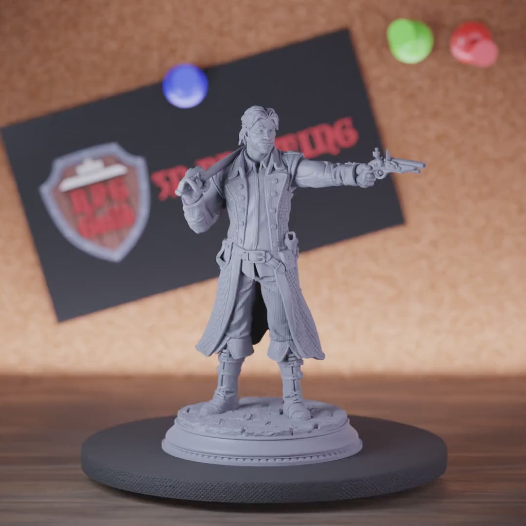 Pirate 5e | DnD Pirate Gunslinger Miniature
