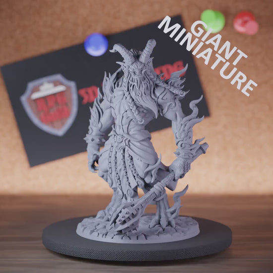 Fire Titan 5e | DnD Giant Minotaur Monster Miniature