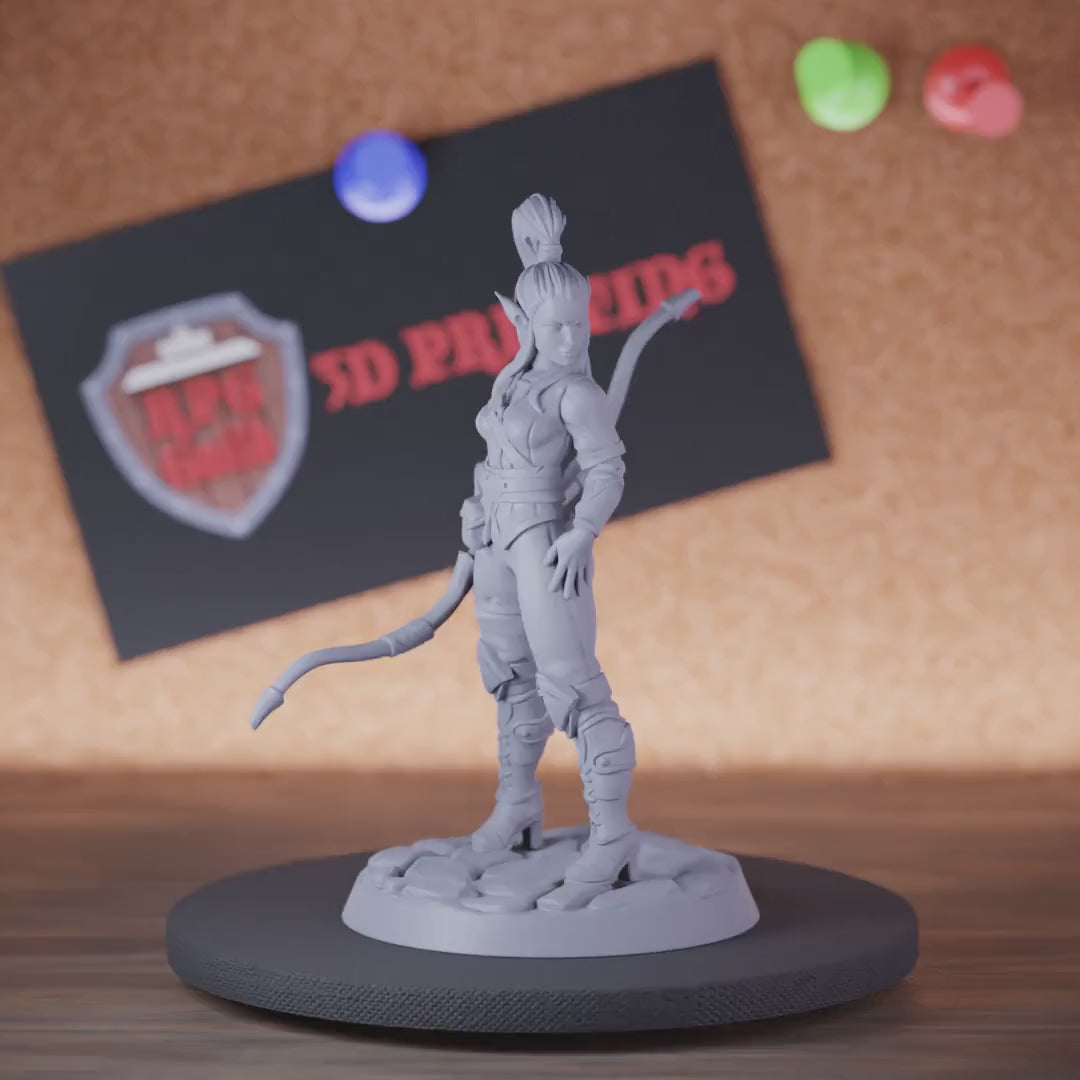 Elf 5e | DnD Female Elf Ranger Archer Miniature