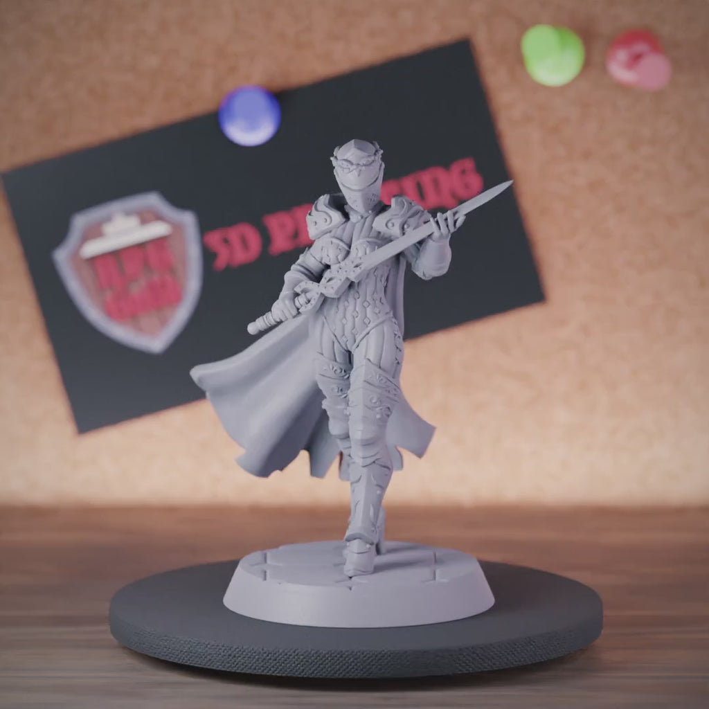Knight 5e | DnD Female Knight Fighter Miniature
