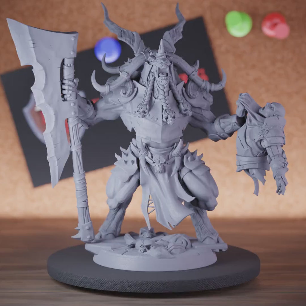 Minotaur 5e | DnD Minotaur Warchief Lord Miniature