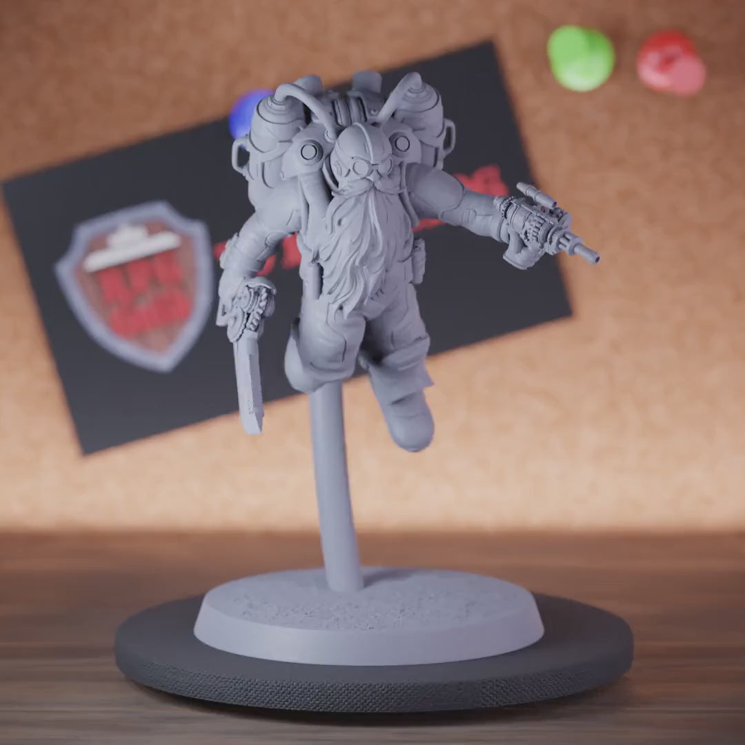 Artificer 5e | DnD Steampunk Dwarf Skirmisher Miniature