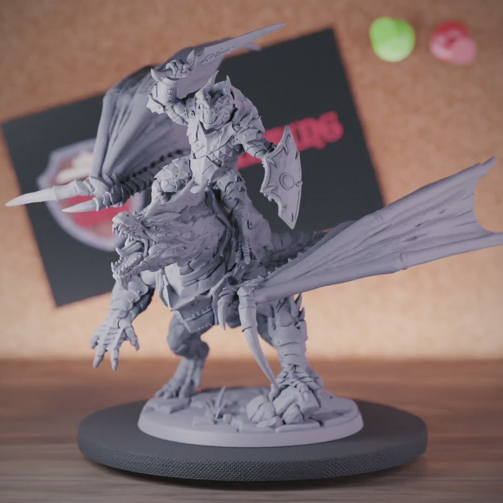 Dragon Rider 5e | DnD Giant Dragon Rider Miniature