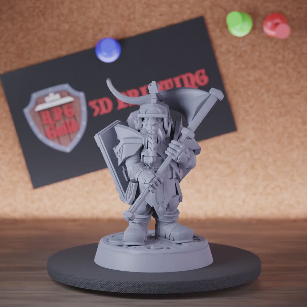 Dwarf 5e | DnD Paladin Defender Miniature