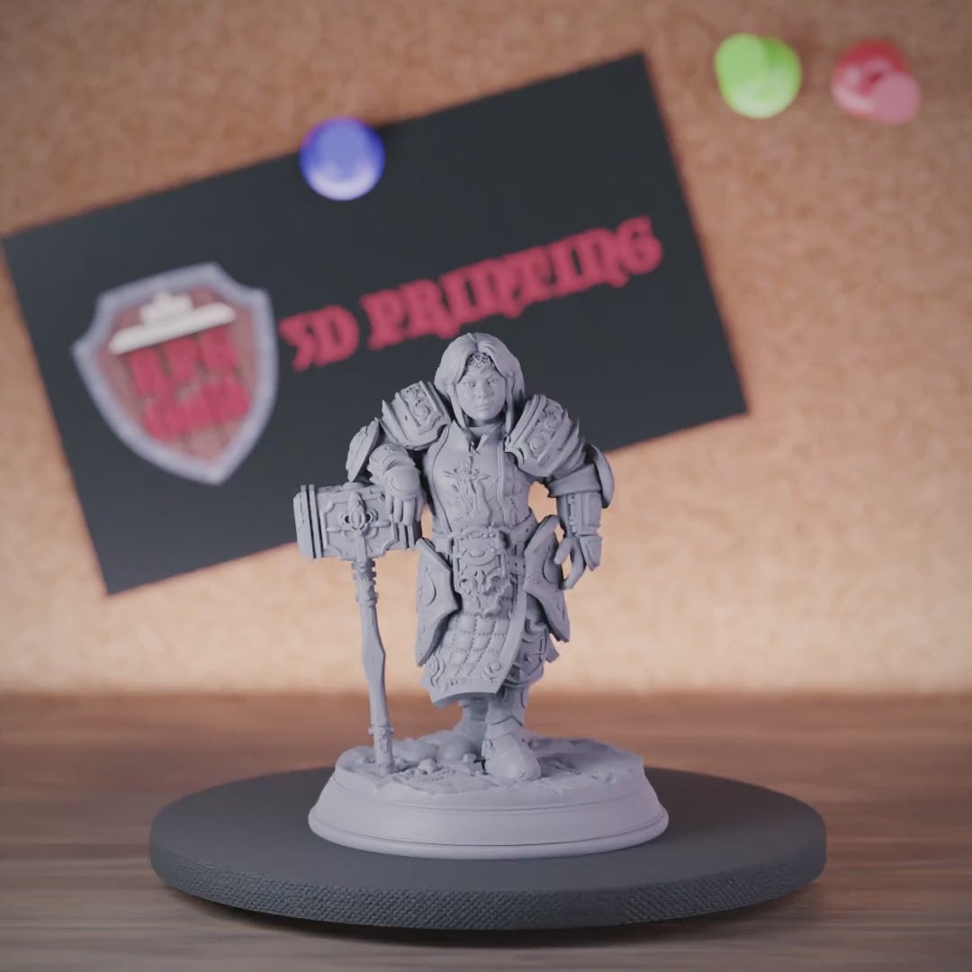 Dwarf 5e | DnD Dwarf Paladin Fighter Miniature