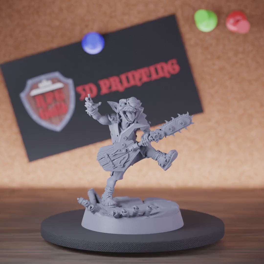 Goblin 5e | DnD Goblin Psycho Chainsaw Miniature