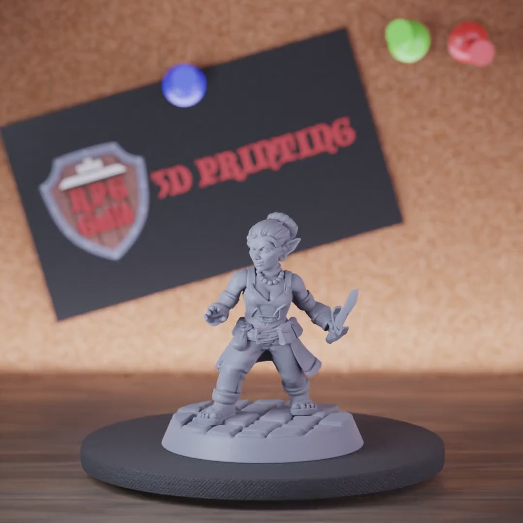 Rogue 5e | DnD Female Rogue Goblin Miniature