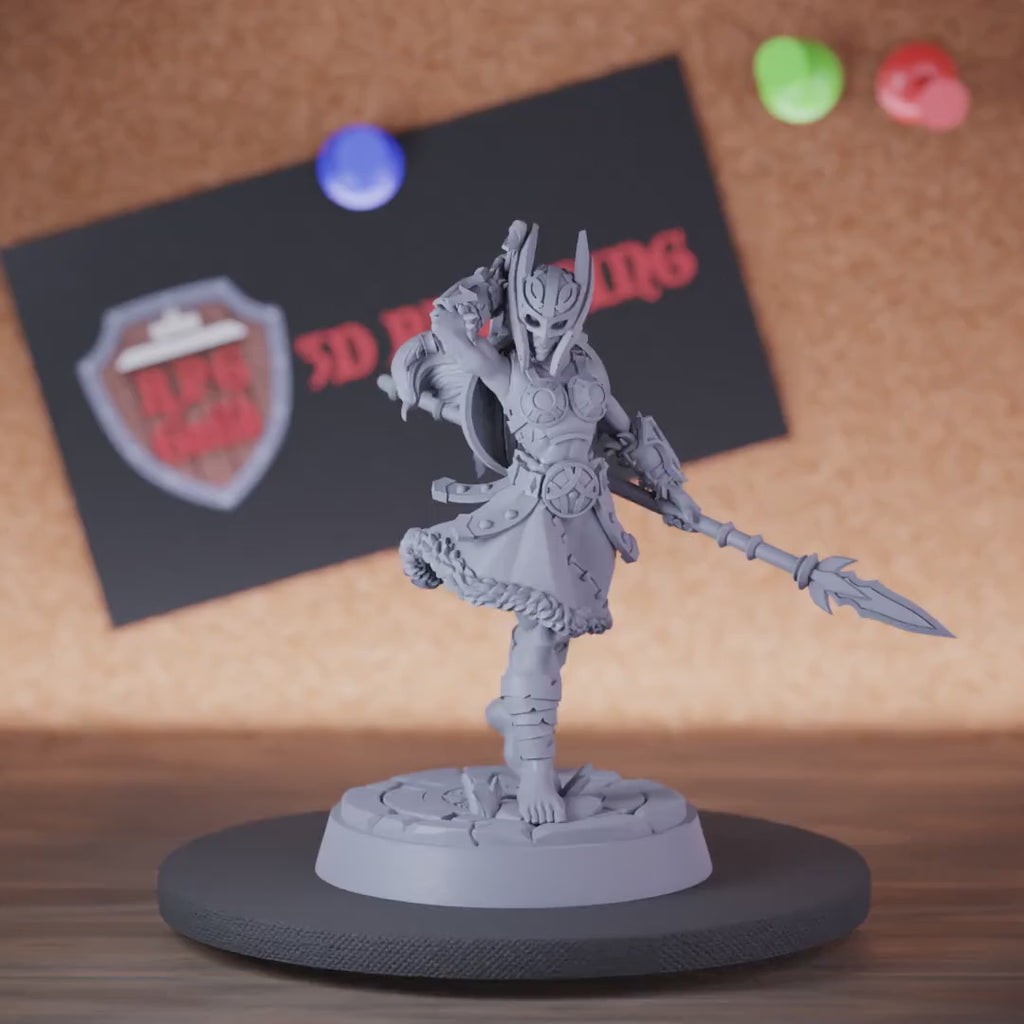 Valkyrie 5e | DnD Valkyrie Armored  Warrior Miniature
