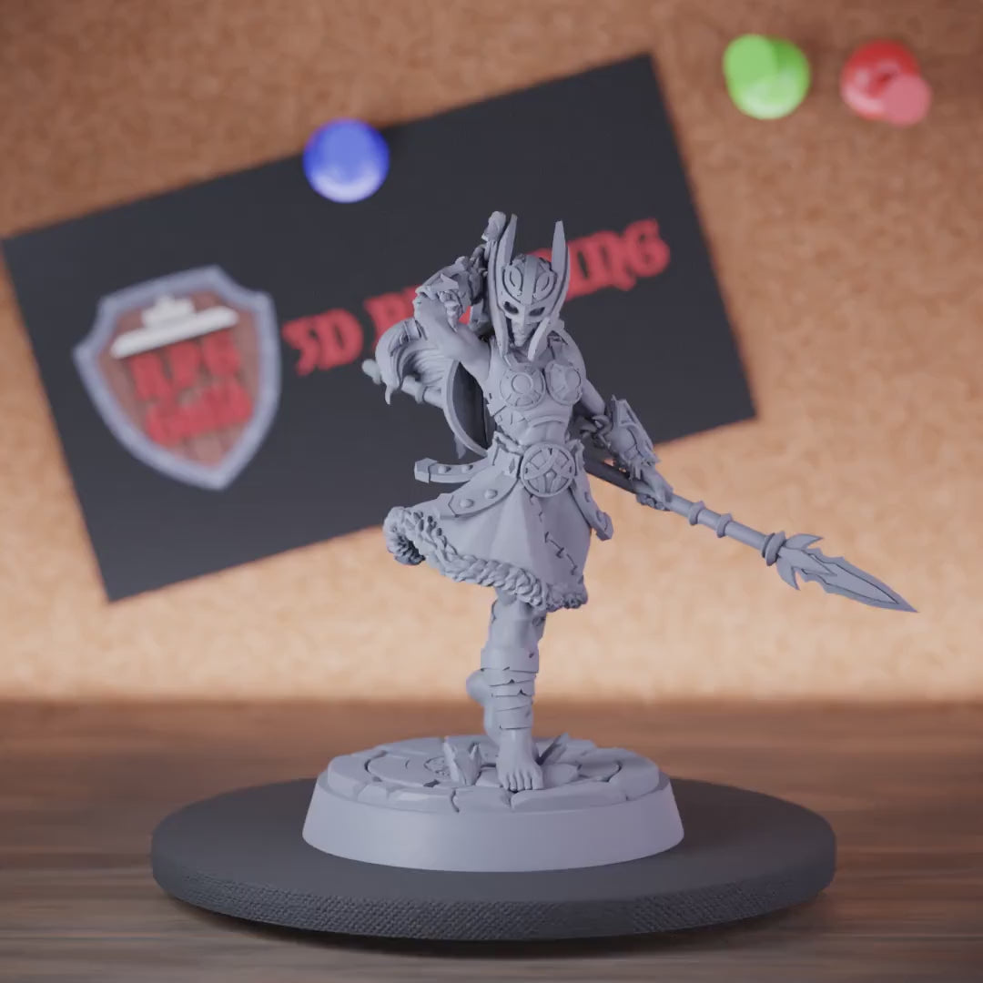 Valkyrie 5e | DnD Valkyrie Armored  Warrior Miniature