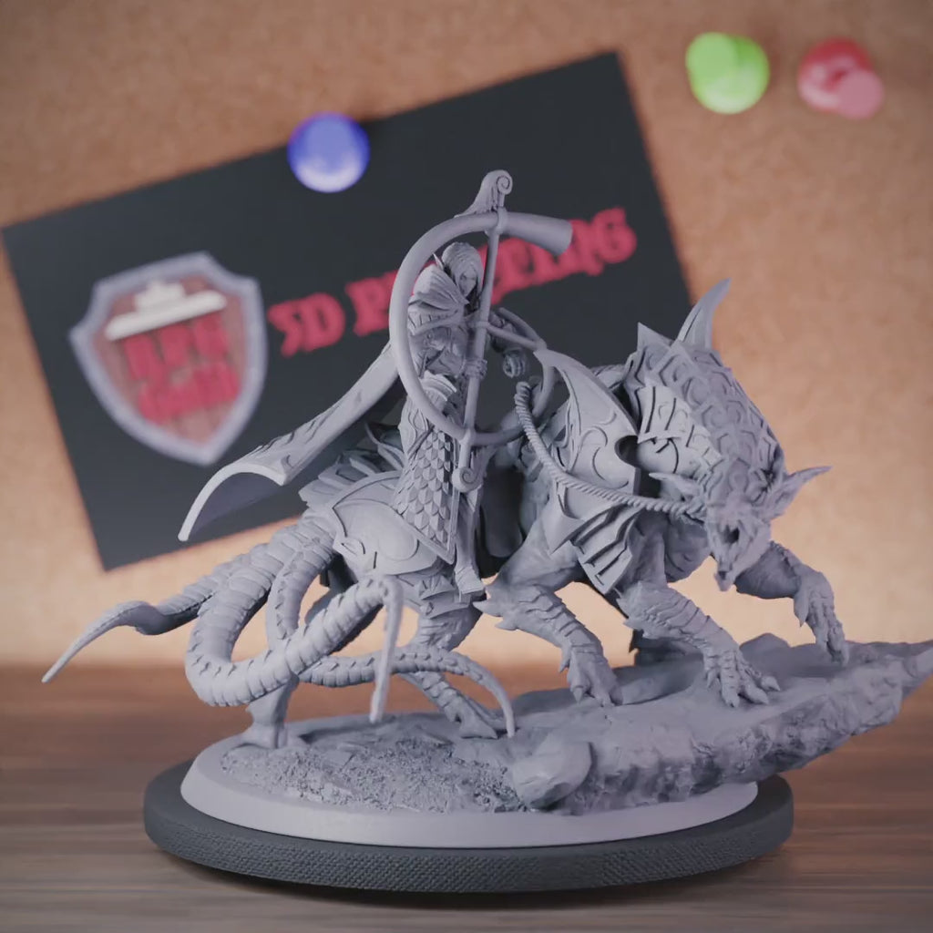 Elf 5e | DnD Elf Bard Rider Miniature 