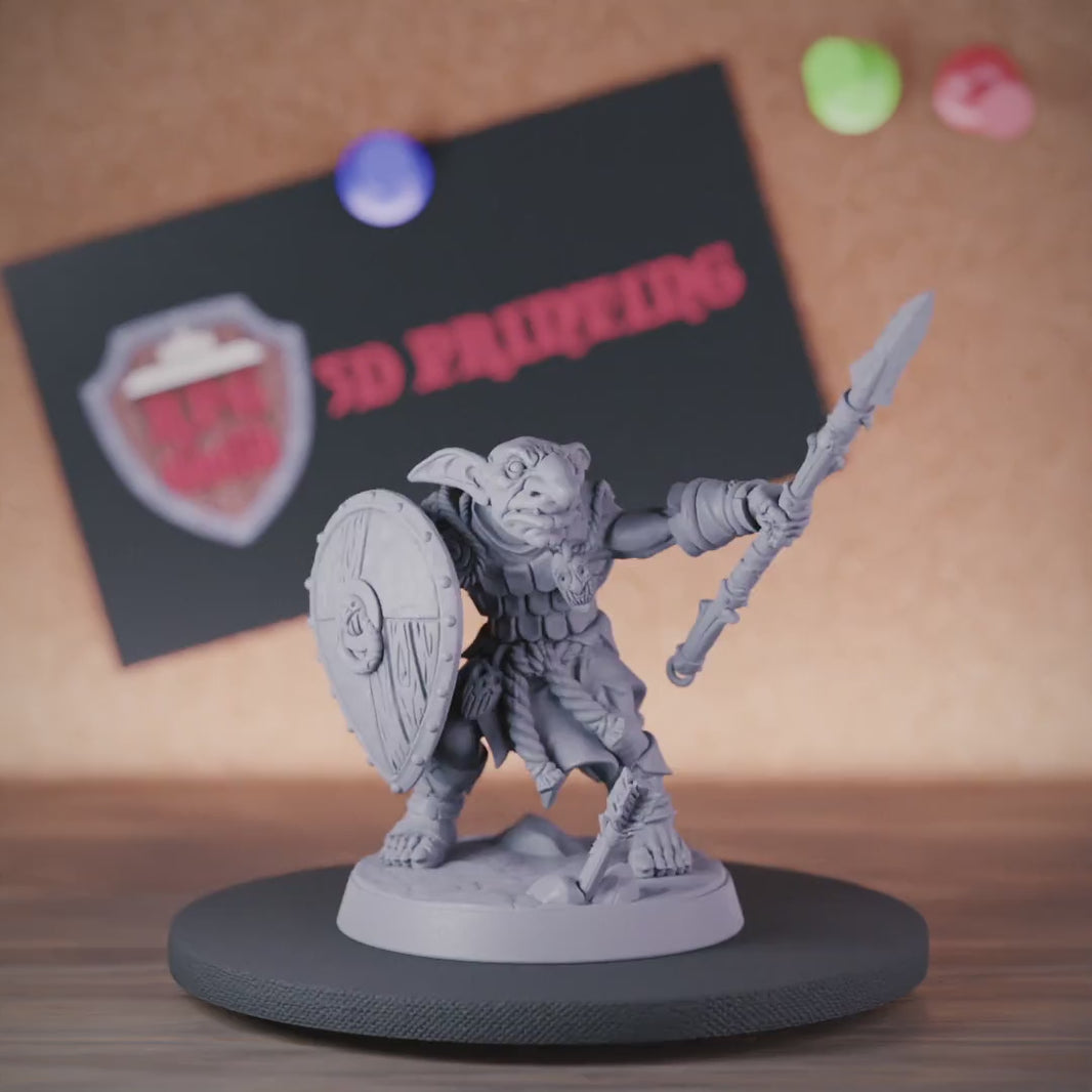 Goblin 5e | DnD Goblin Spearman Warrior Miniature