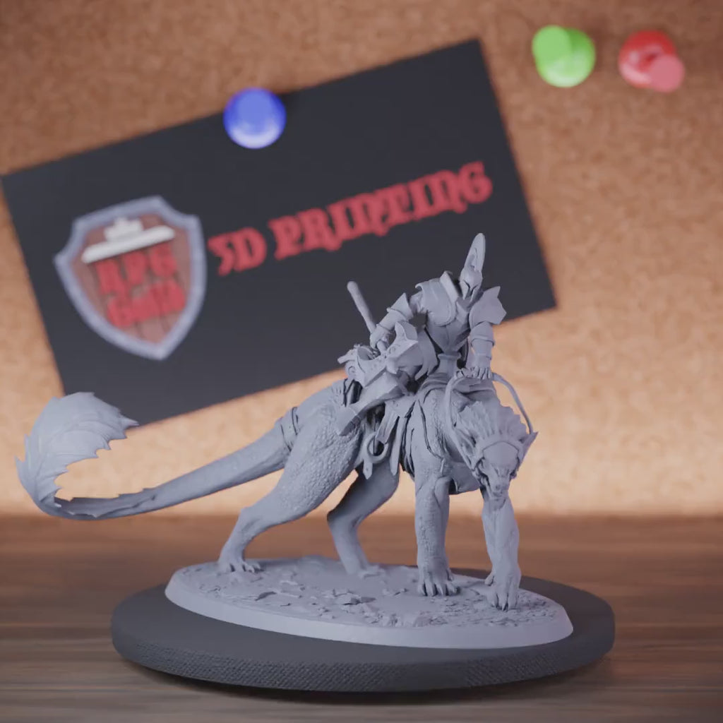 Paladin 5e | DnD Paladin Warchief Panthera Rider Miniature
