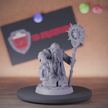 Dwarf 5e | DnD Dwarf Mage Cleric Miniature