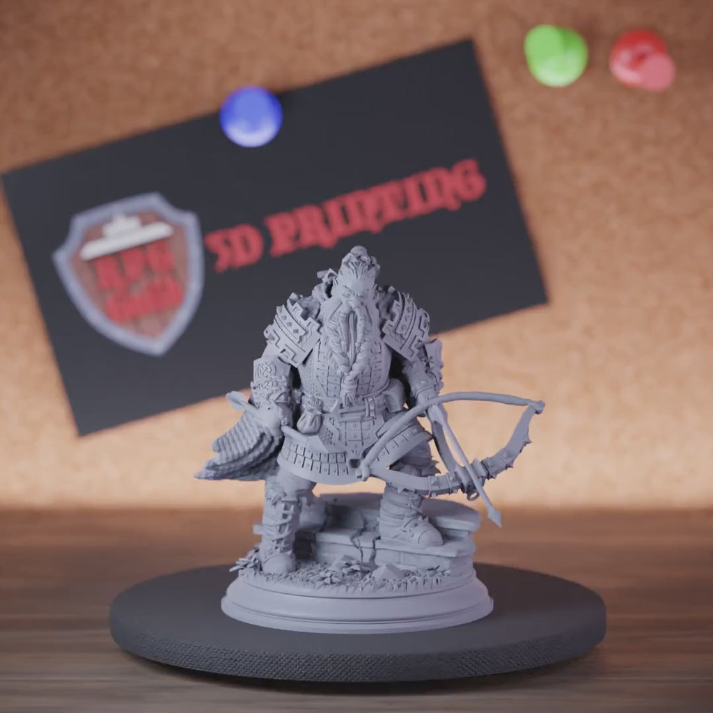 Dwarf 5e | DnD Dwarf Defender Archer Miniature