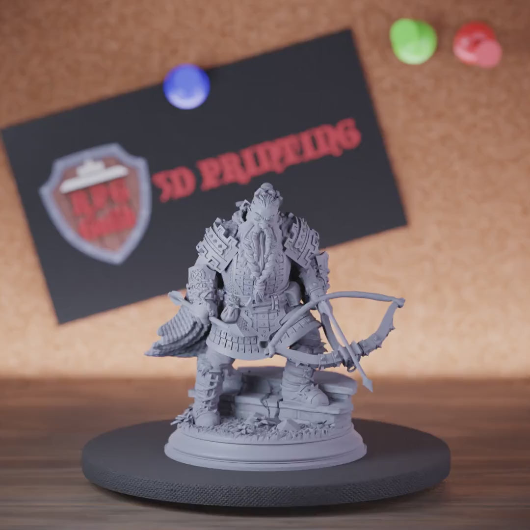 Dwarf 5e | DnD Dwarf Defender Archer Miniature