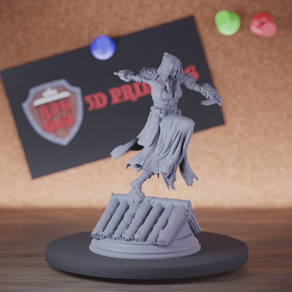 Rogue 5e | DnD Female Rogue Assassin Defender Miniature