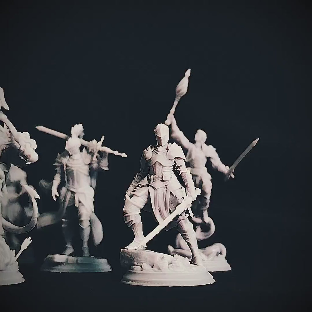 A Grim Siege Bundle | DnD Miniature Set | 32-75mm