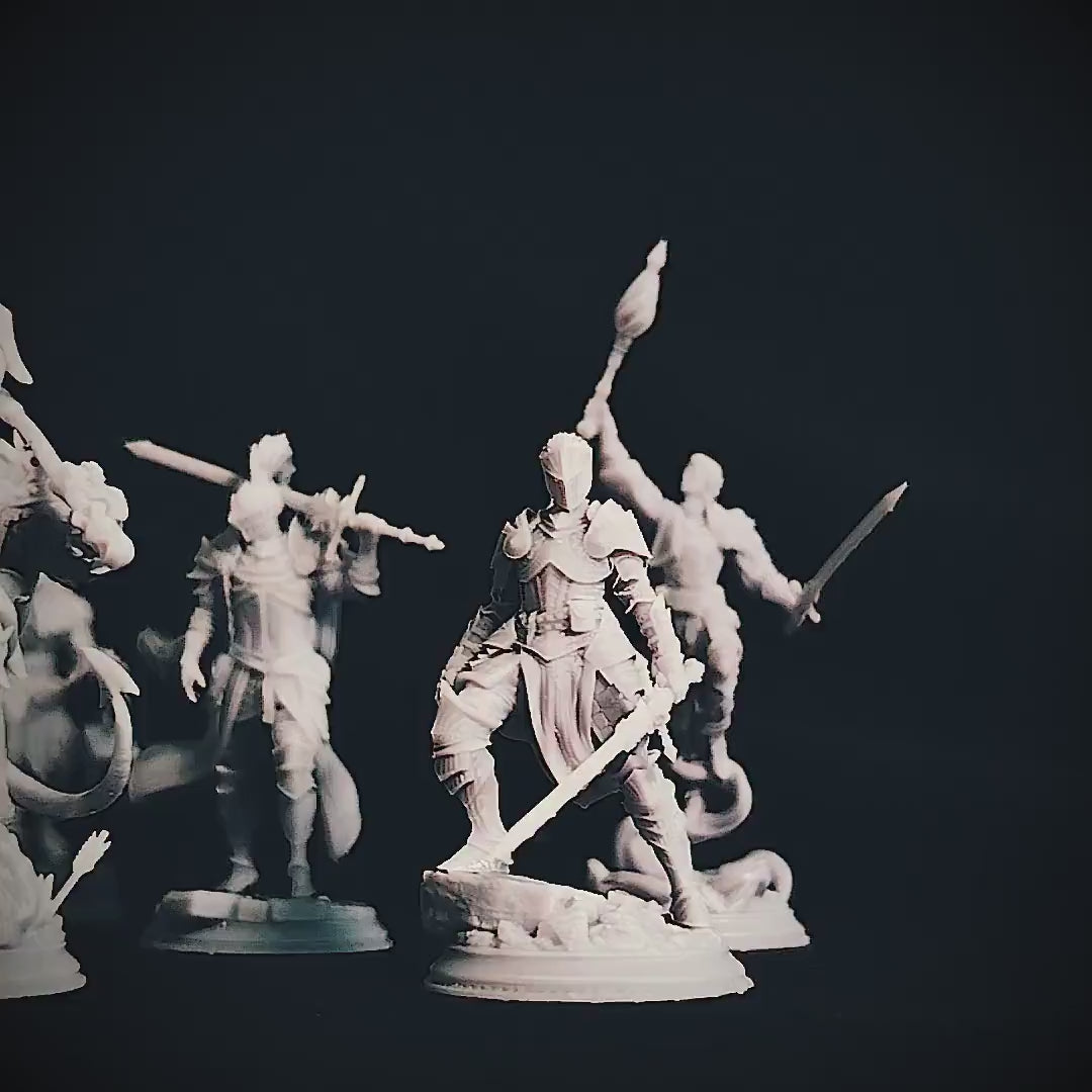 A Grim Siege Bundle | DnD Miniature Set | 32-75mm