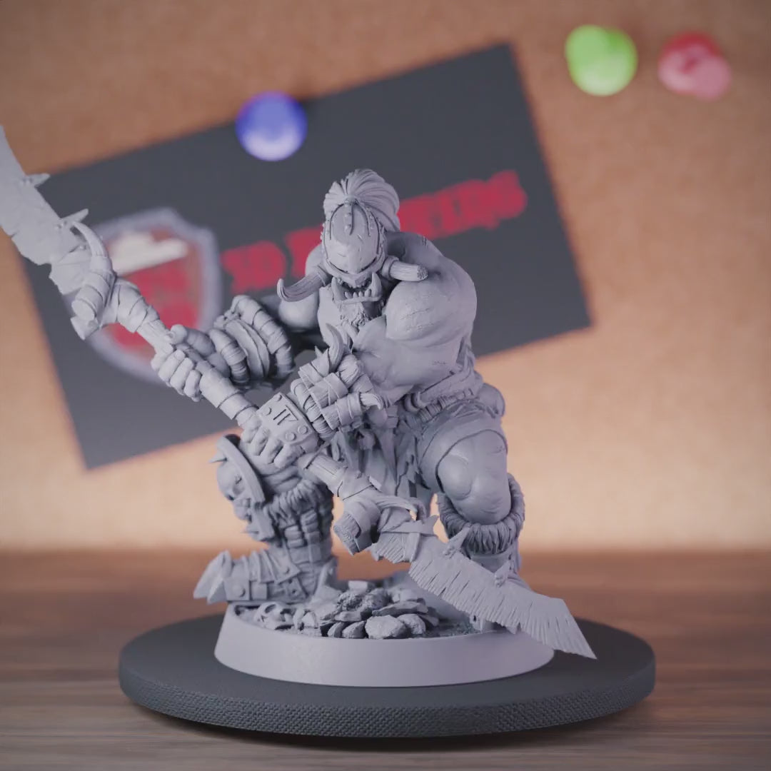 Orc 5e | DnD Orc Barbarian Berserk Miniature