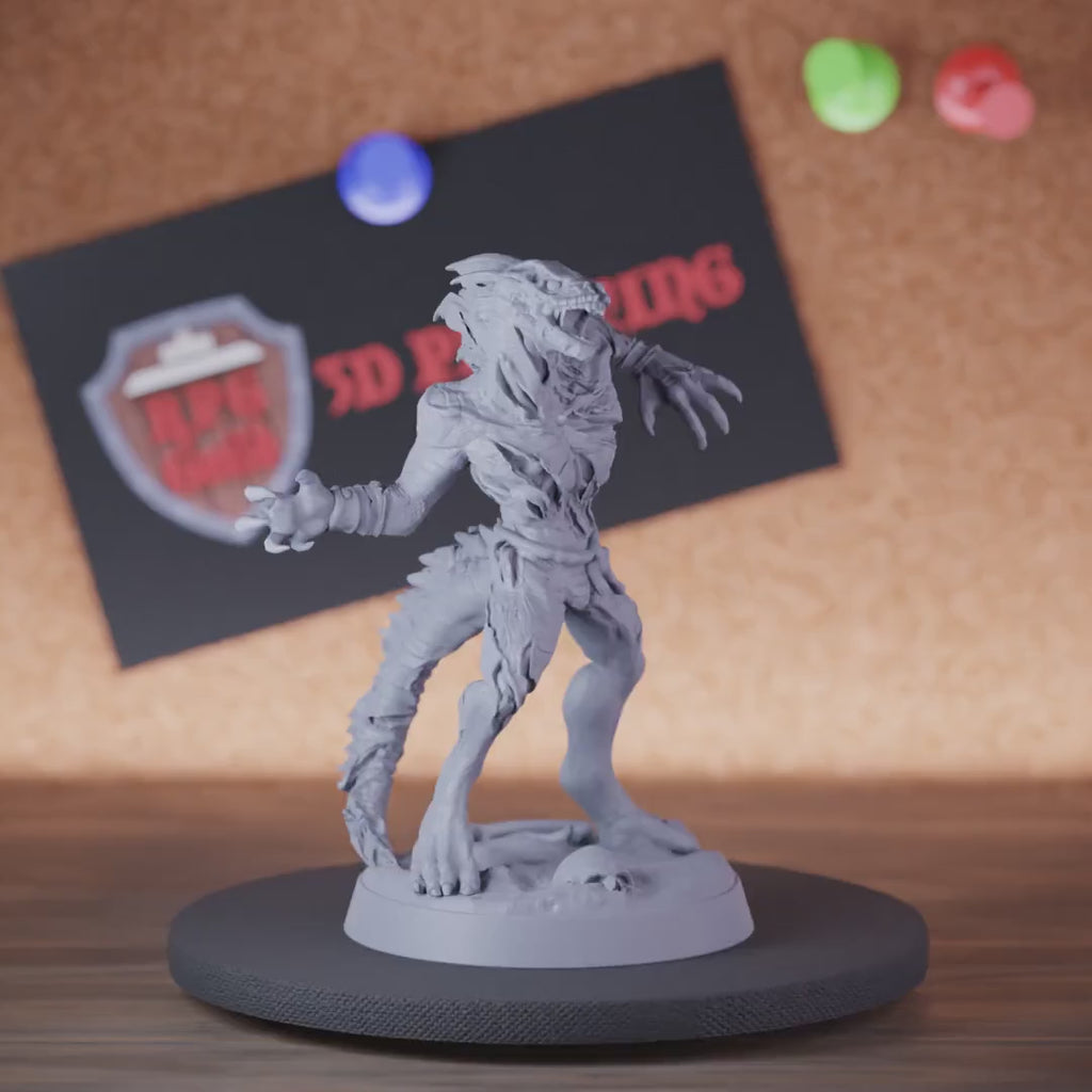Undead 5e | DnD Lizardfolk Zombie Claws Miniature