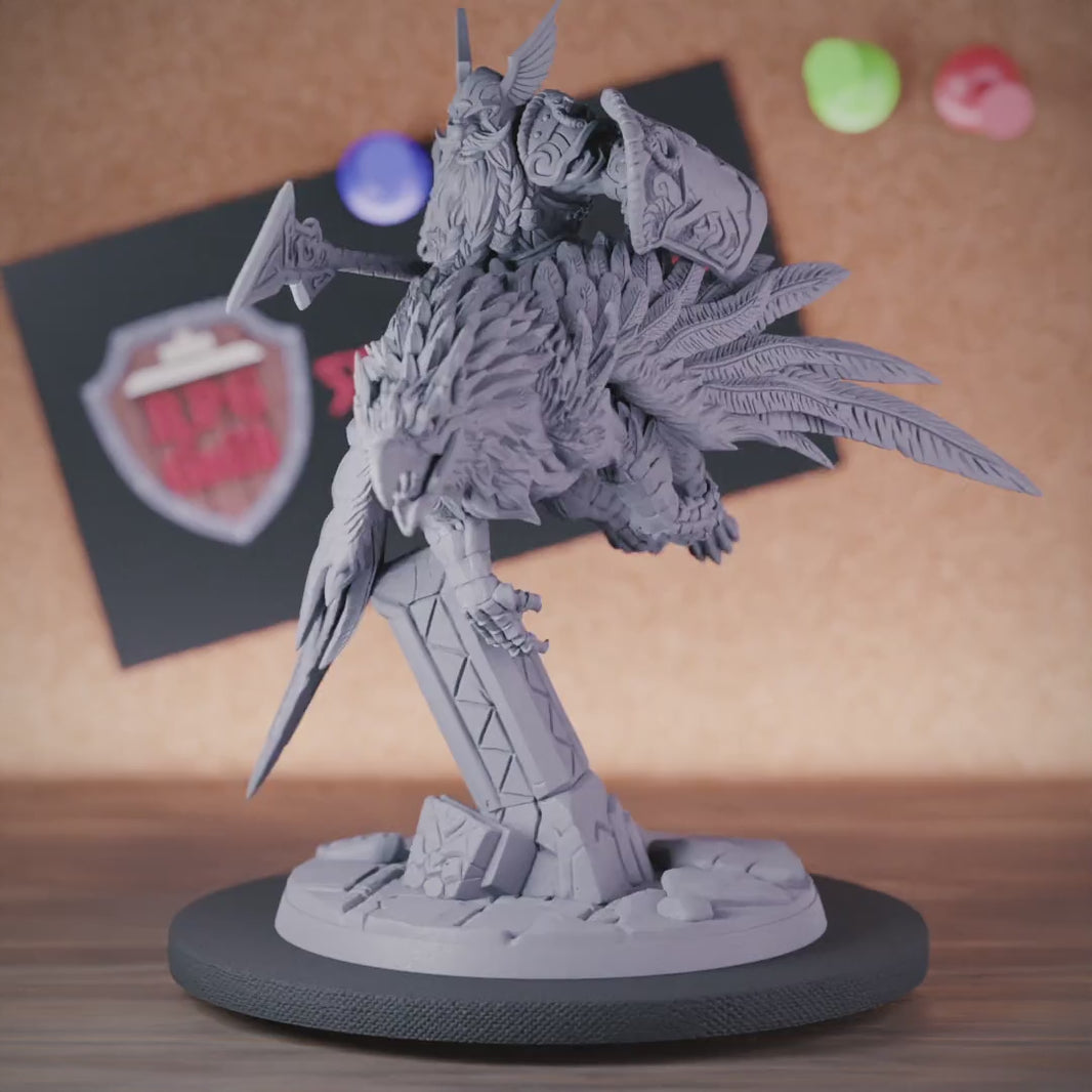 Dwarf 5e | DnD Dwarf Battlemaster Gryphon Cavalier Miniature