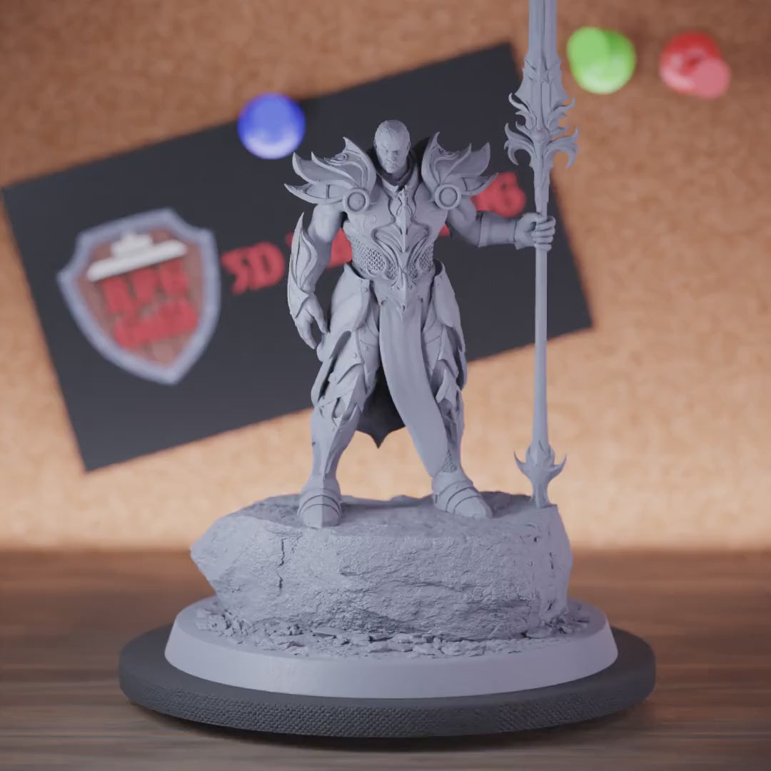 Knight 5e | DnD Knight Sentinel Warrior Spear Miniature