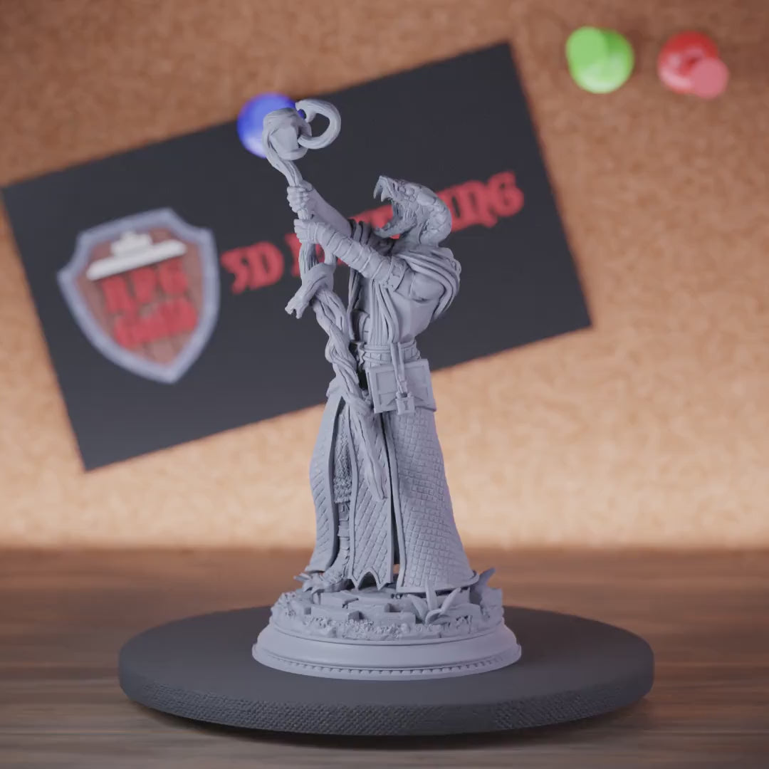 Yuan-Ti 5e | DnD Yuan-Ti Cultist Socerer Serpent Miniature