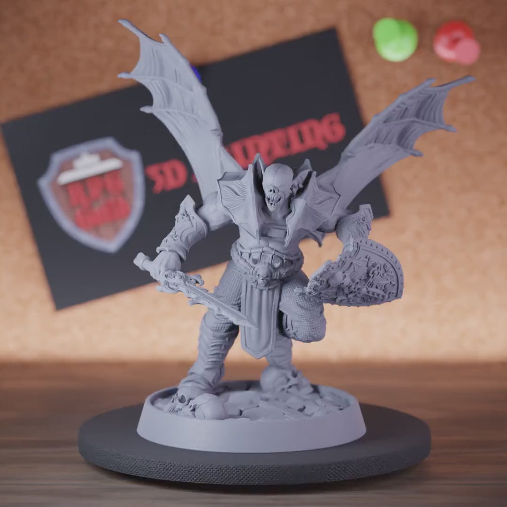 Vampire 5e | DnD Undead Winged Vampire Miniature