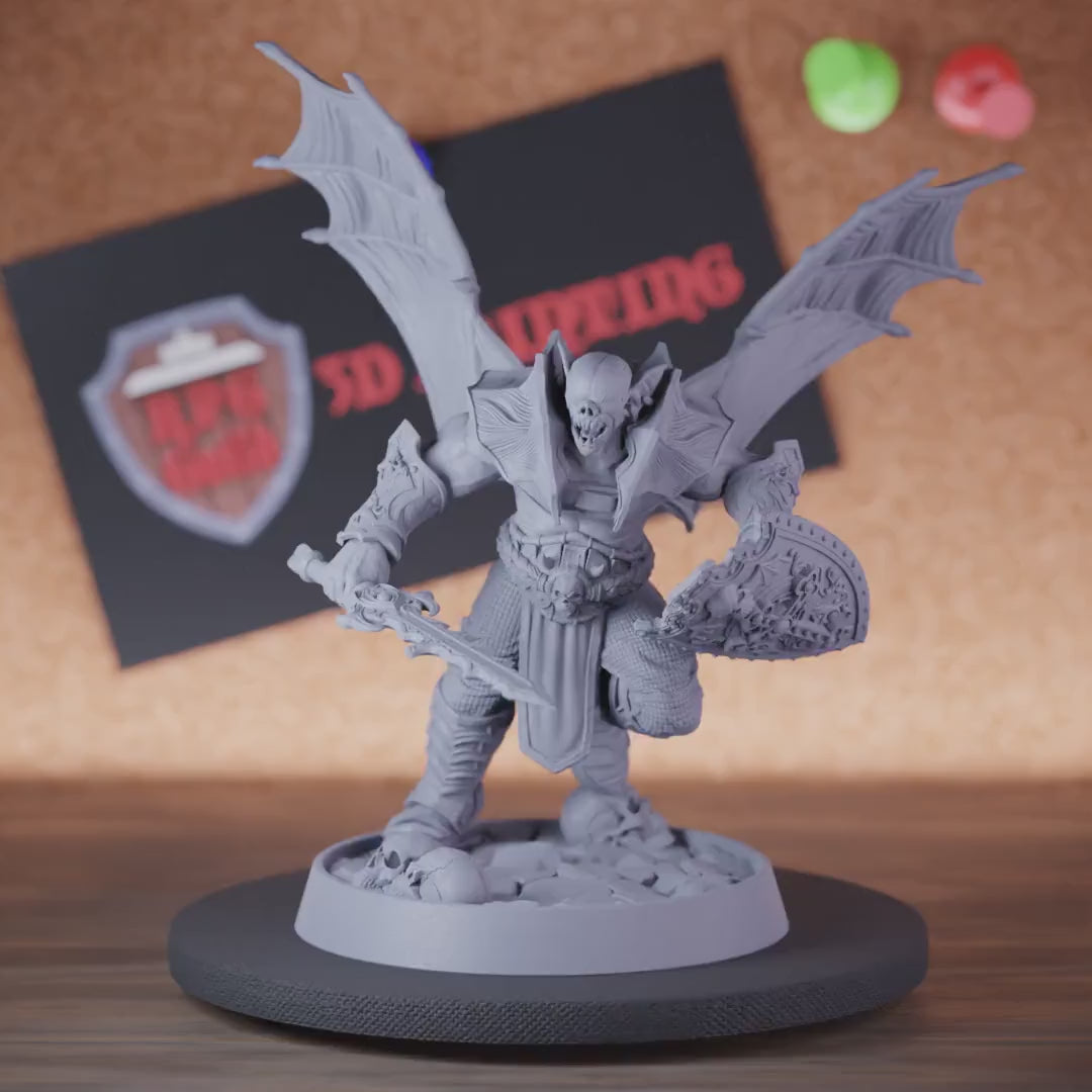 Vampire 5e | DnD Undead Winged Vampire Miniature