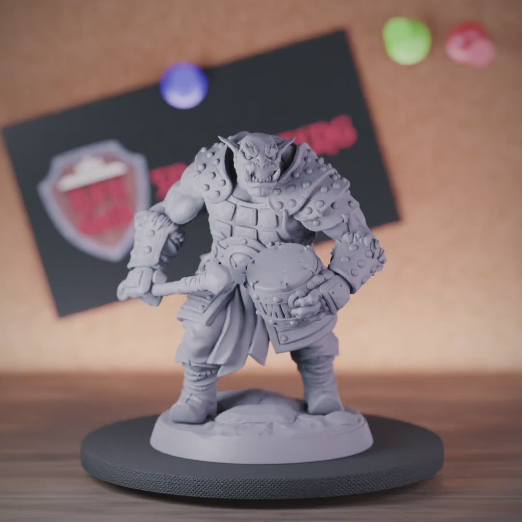 Orc 5e | DnD Orc Guardian Drum Miniature