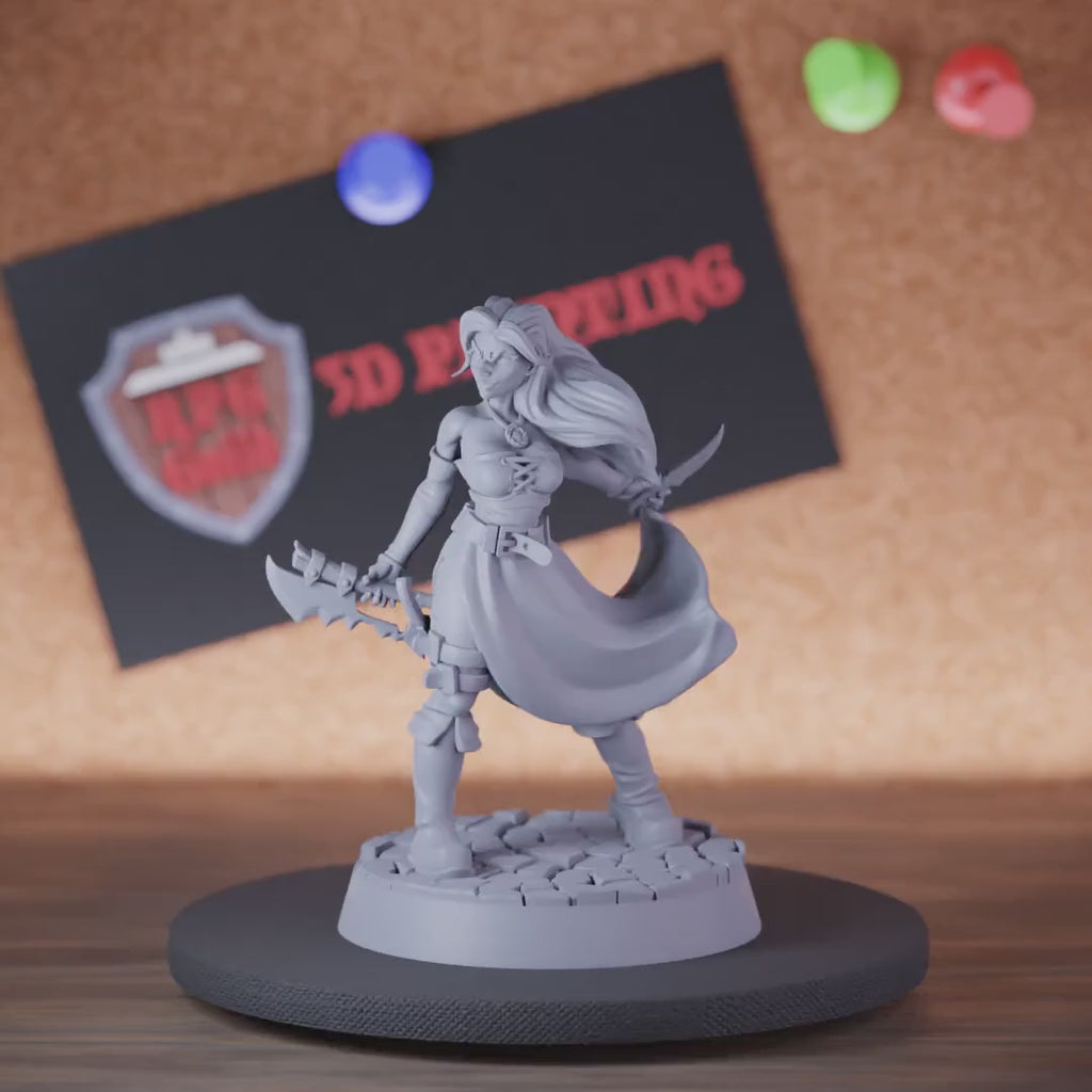 Rogue 5e | DnD Female Bandit Town Miniature