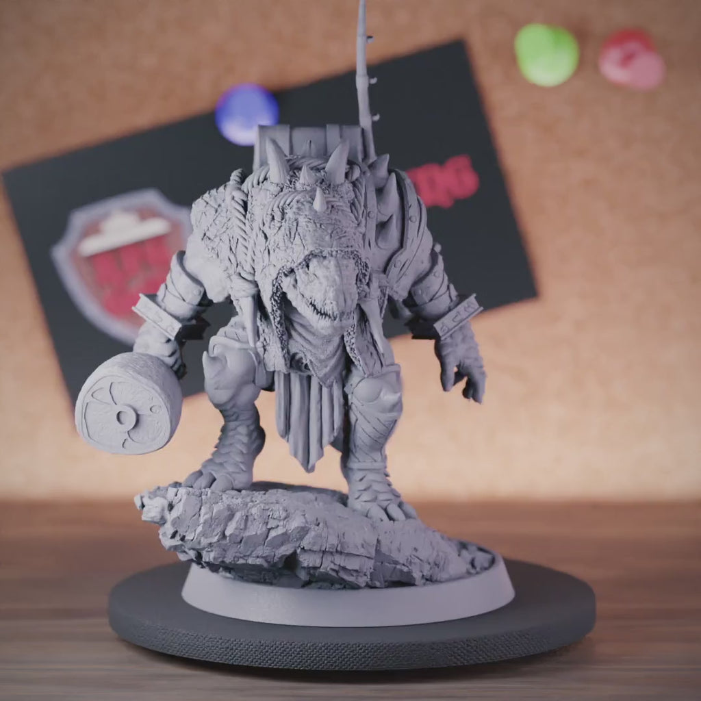 Crocodilian 5e | DnD Crocodilian Hunter Ranger Miniature