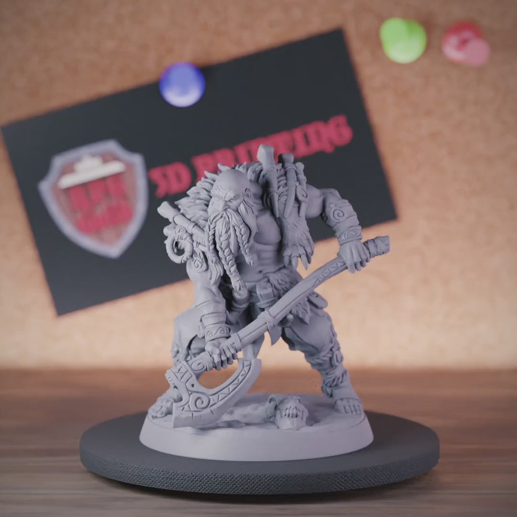 Barbarian 5e | DnD Barbarian Northman Human Miniature