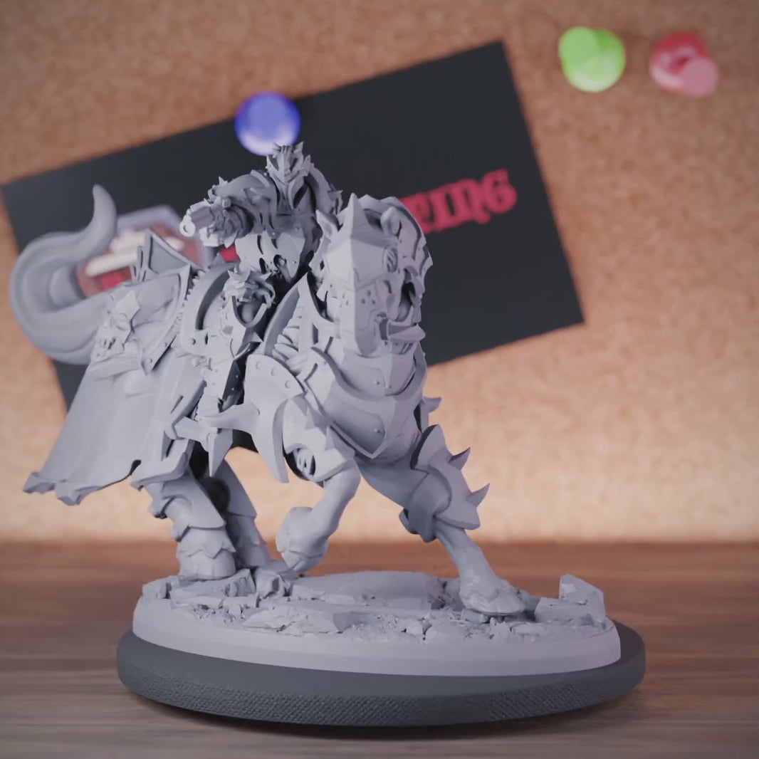 Death Knight 5e | DnD Shooter Rider Horse Miniature