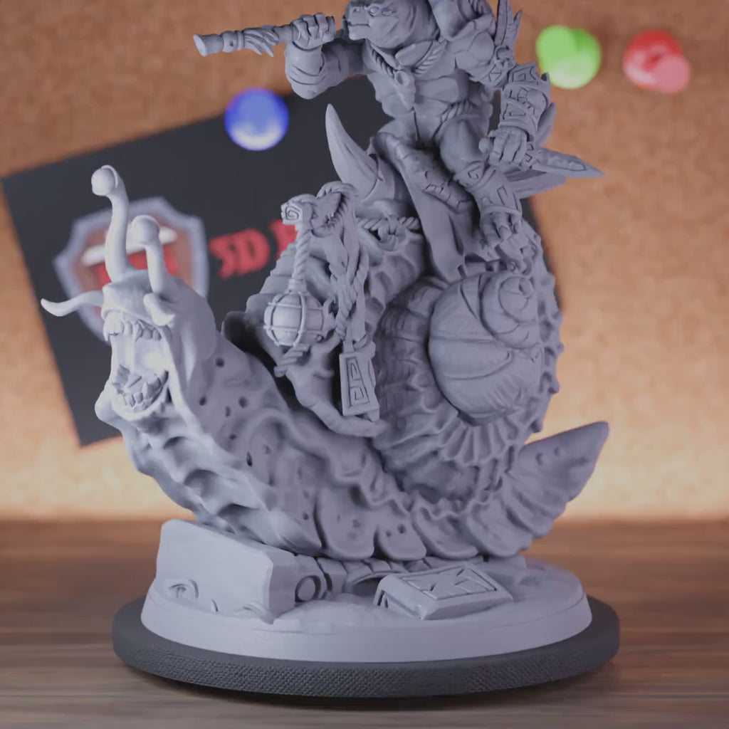 Tortle 5e | DnD Warrior Snail Rider Blowdart Miniature