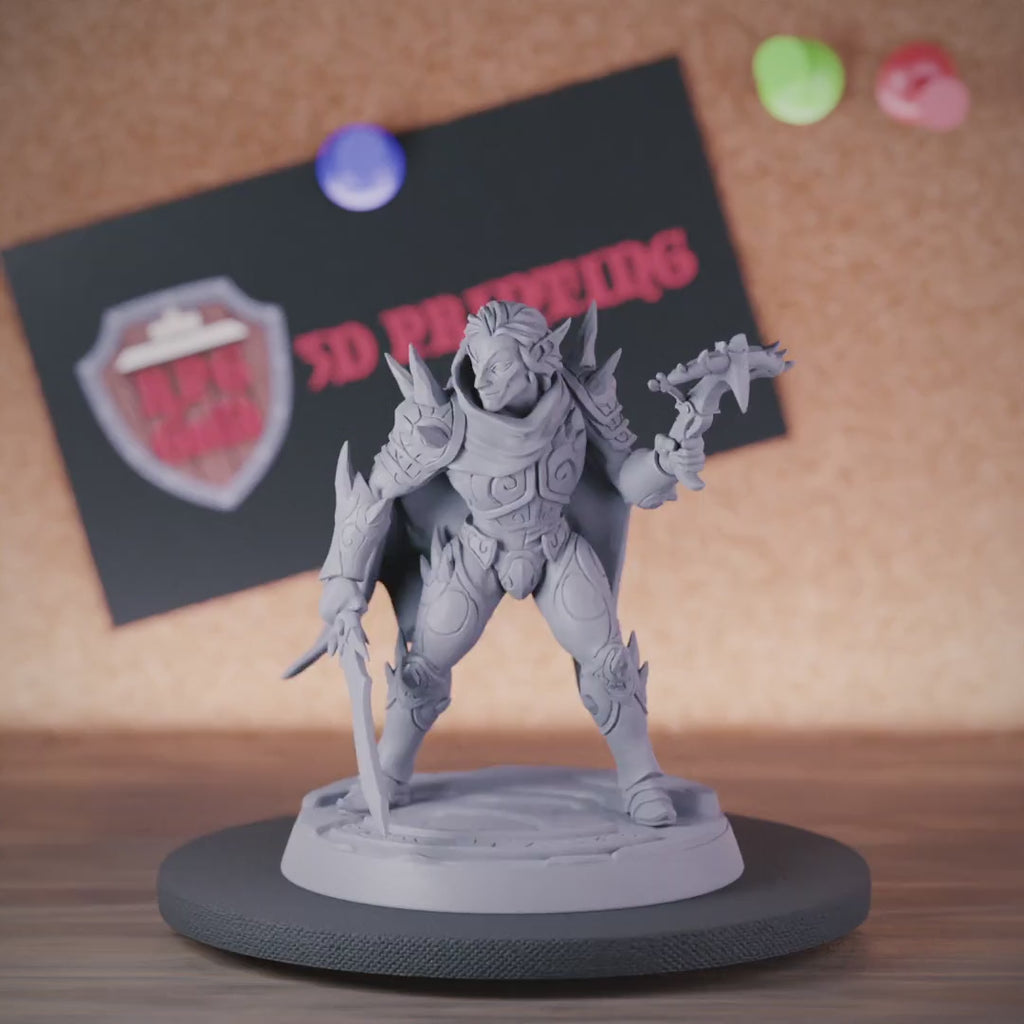 Drow 5e | DnD Elite Warrior Hunter Miniature